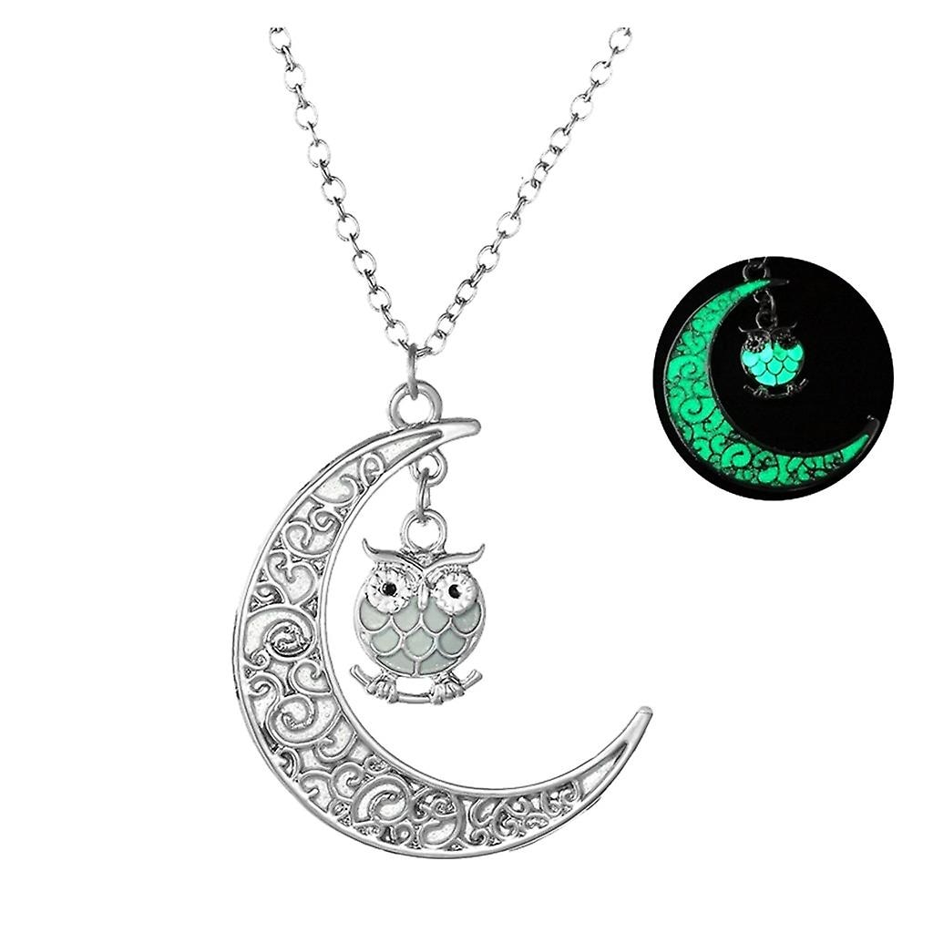 Collar Huoguo Con Colgante De Cristal Con Forma De Búho Ahuecado Para Mujer - Venta Internacional. $435