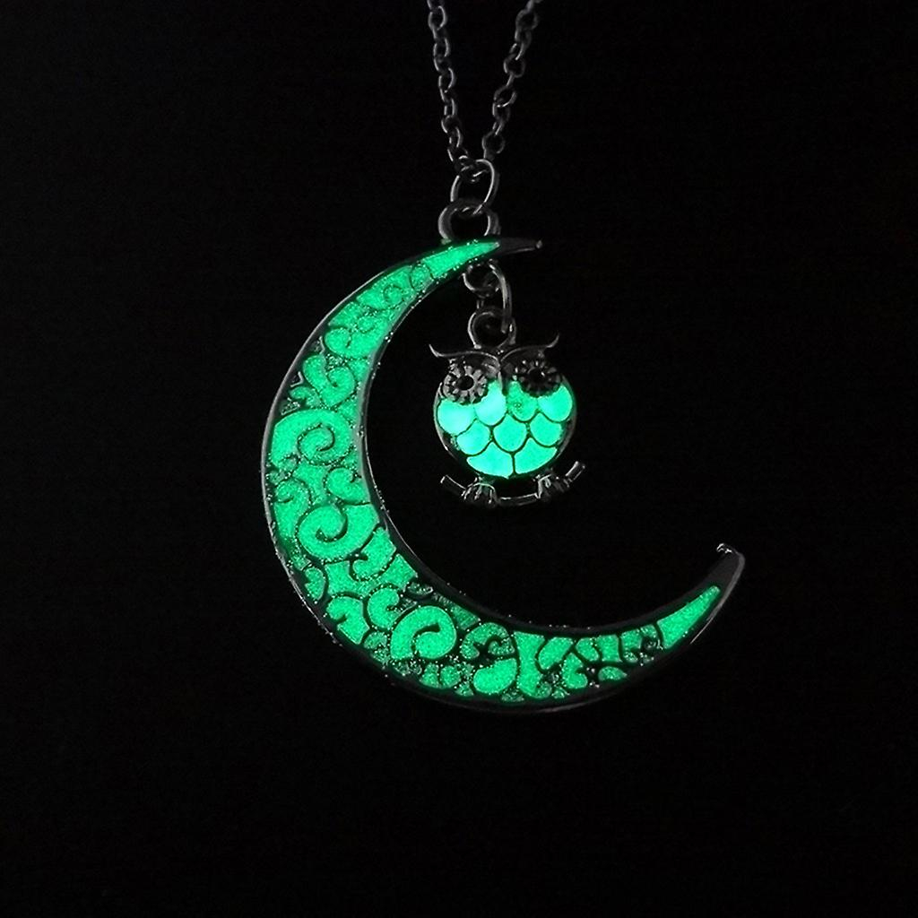 Foto 6 pulgar | Collar Huoguo Con Colgante De Cristal Con Forma De Búho Ahuecado Para Mujer - Venta Internacional.
