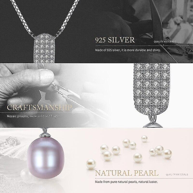 Foto 2 pulgar | Colgantes Huoguo Con Perlas De Agua Dulce De Plata 925 - Venta Internacional.