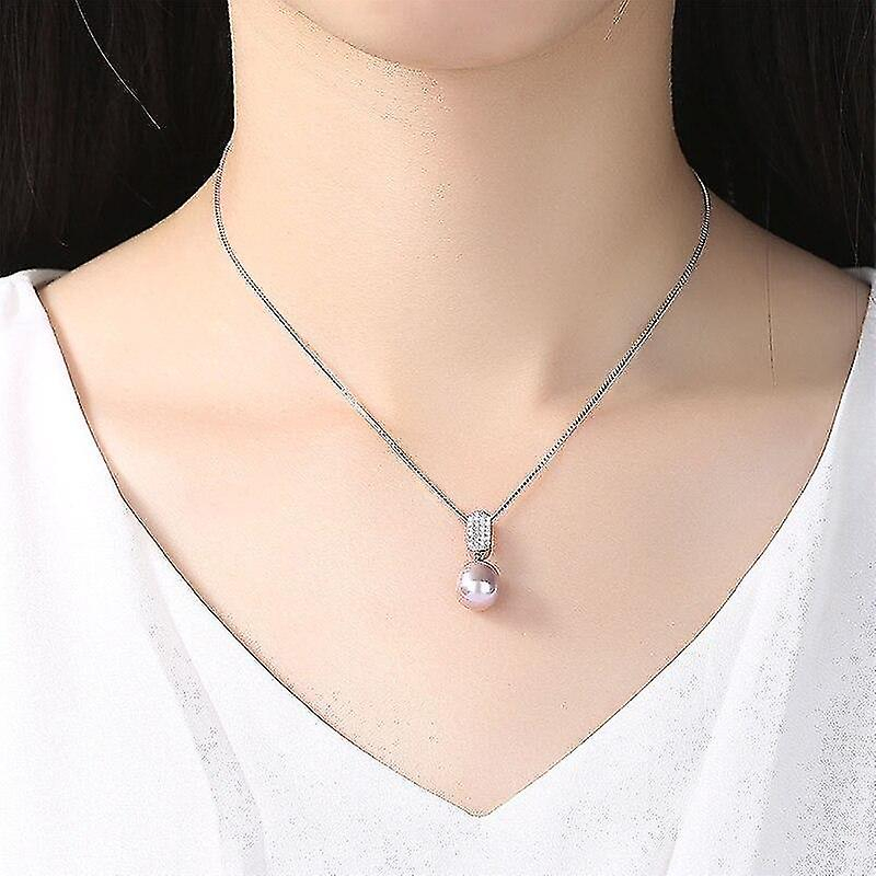 Foto 4 pulgar | Colgantes Huoguo Con Perlas De Agua Dulce De Plata 925 - Venta Internacional.