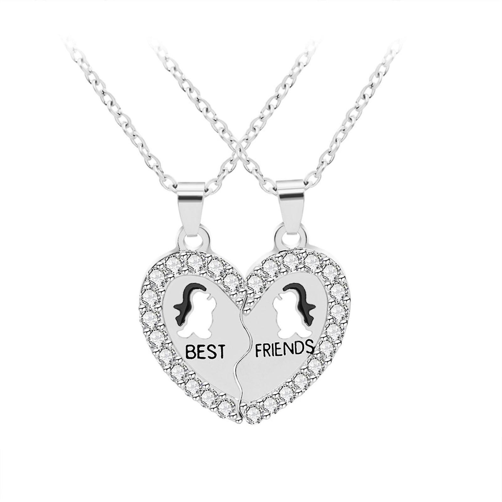 Foto 1 | Collar Huoguo Fashion Silver Fresh Best Friends Women - Venta Internacional.