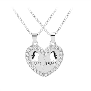 Foto 1 | Collar Huoguo Fashion Silver Fresh Best Friends Women - Venta Internacional.