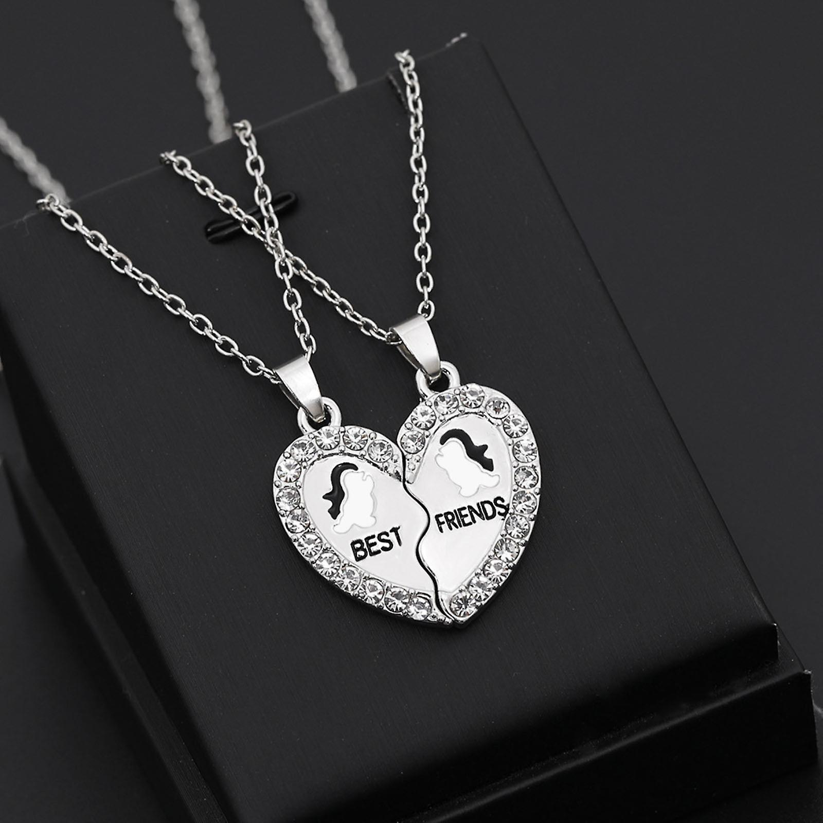 Foto 5 pulgar | Collar Huoguo Fashion Silver Fresh Best Friends Women - Venta Internacional.