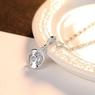 Foto 4 | Collar Colgante De Plata 925 Con Circonita Azul Para Mujer - Venta Internacional.