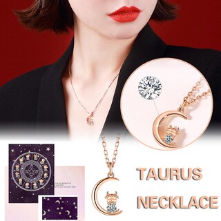Foto 2 | Collar Huoguo Con Colgante De Cristal De Doble Anillo Para Mujer - Venta Internacional.