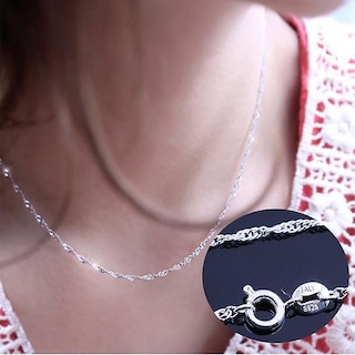 Foto 4 | Collar Huoguo Wave Chain Vintage De Alta Gama Para Mujer 45 Cm - Venta Internacional.