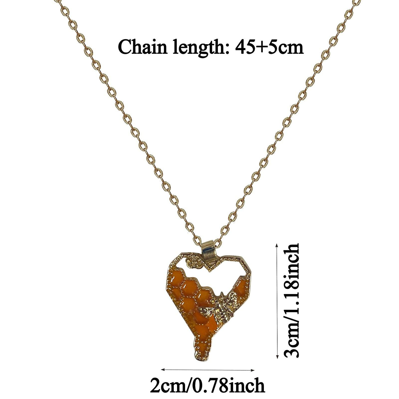 Foto 4 pulgar | Collar Huoguo De Cristal Artificial En Forma De Panal De Miel - Venta Internacional.