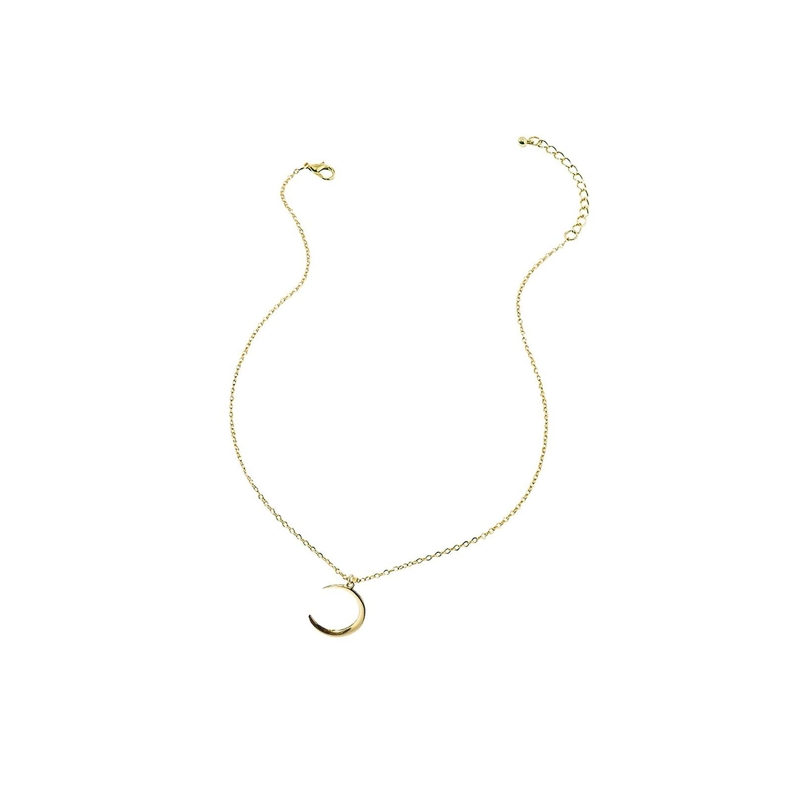 Foto 3 pulgar | Collar Huoguo Moon Alloy Para Mujer Con Cadena De Clavícula - Venta Internacional.
