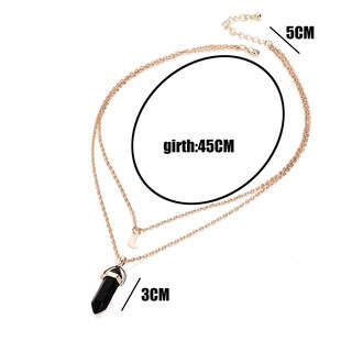 Foto 4 | Collar Huoguo Con Colgante De Cristal De Piedra Natural Para Mujer - Venta Internacional.