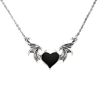Foto 1 | Collar Con Colgante En Forma De Ala De Diablo Estilo Retro Hip Hop Unisex - Venta Internacional.