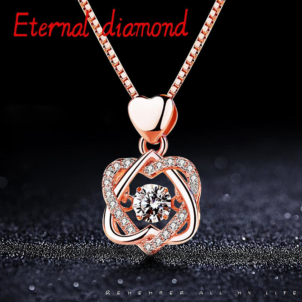 Foto 3 pulgar | Colgante Huoguo Con Forma De Corazón De Amor Con Cristales Para Mujer - Venta Internacional.
