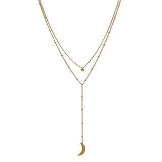 Foto 1 | Collar Huoguo Fashion Wild De Aleación De Doble Capa Para Mujer - Venta Internacional.