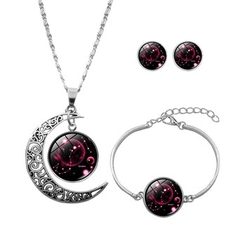 Foto 1 | Set De Collar Pendientes Y Pulsera Con 12 Constelaciones Para Mujer - Venta Internacional.