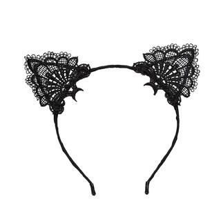 Foto 2 | Diadema Huoguo Para Mujer Encantadora Cadena De Encaje Con Forma De Oreja De Gato - Venta Internacional.