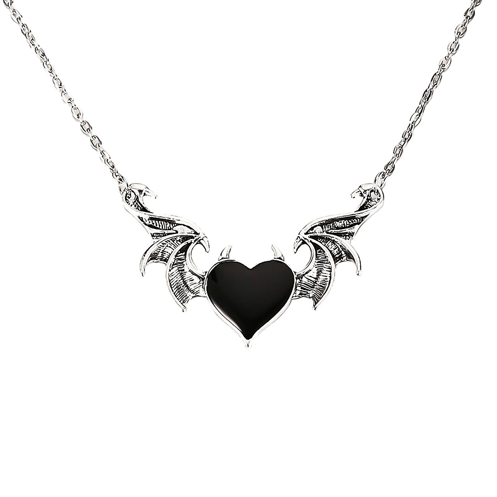 Foto 1 | Collar Con Colgante En Forma De Ala De Diablo  Estilo Retro Hip Hop  Unisex - Venta Internacional.