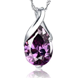 Foto 1 | Colgante Huoguo Fashion De Cristal Morado Con Forma De Lágrima De Ángel - Venta Internacional.
