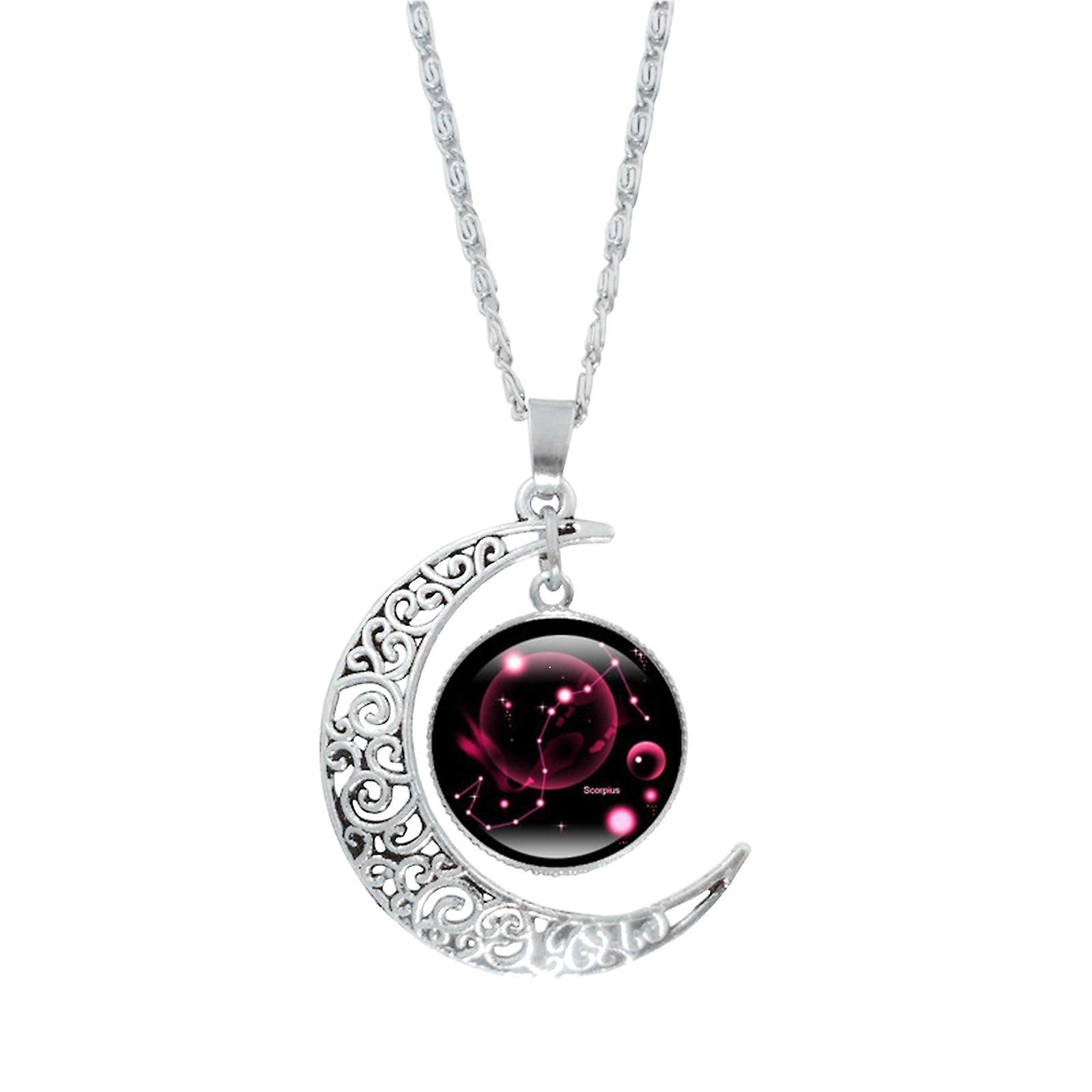 Foto 2 pulgar | Collar Huoguo Constellation Moon  12 Regalos Para Mamá Y Mujer - Venta Internacional.