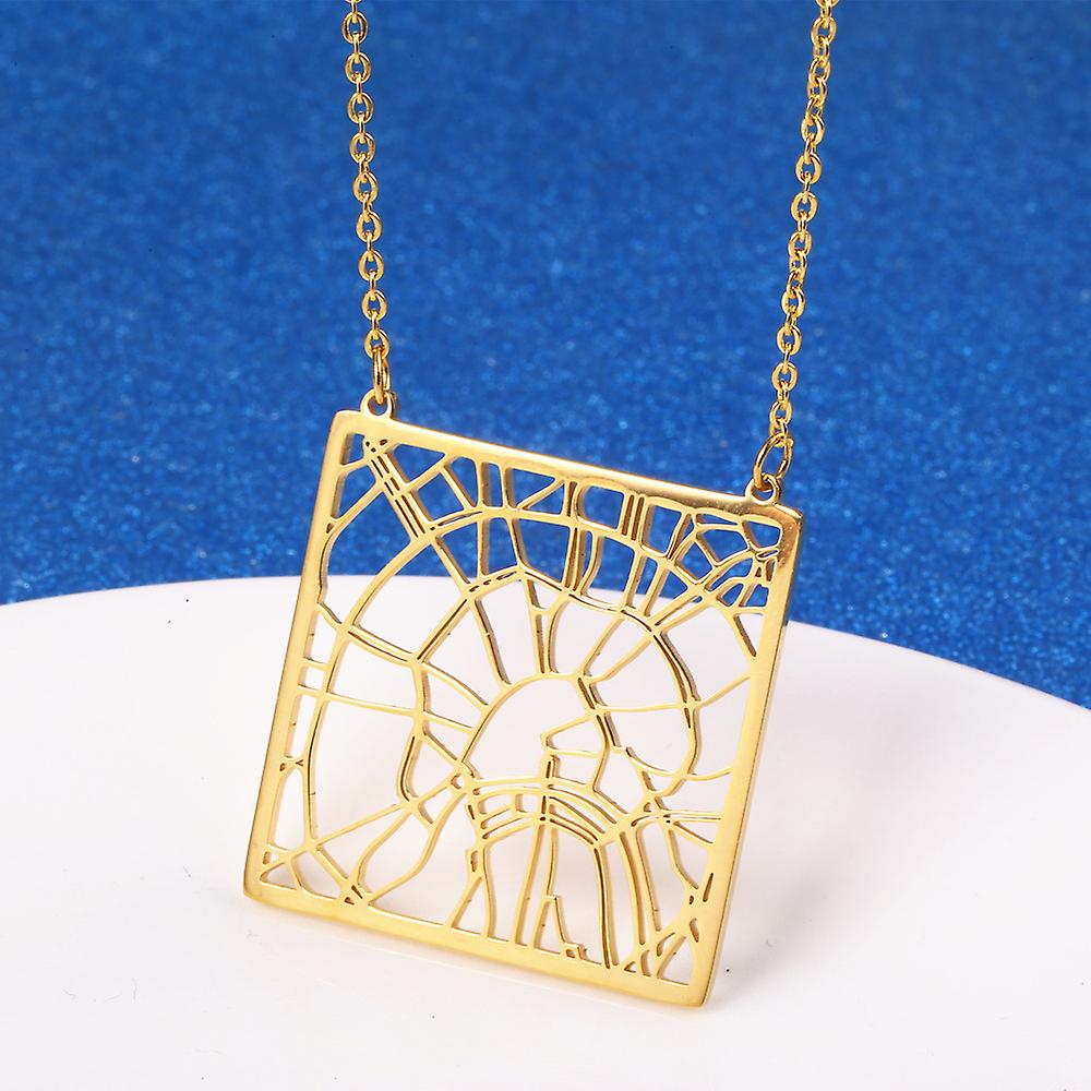 Foto 4 pulgar | Colgante Huoguo Con Forma De Mapa De Moscú  Rusia  Ciudad De Moscú  Rusia  Con Forma Cuadrada - Venta Internacional.