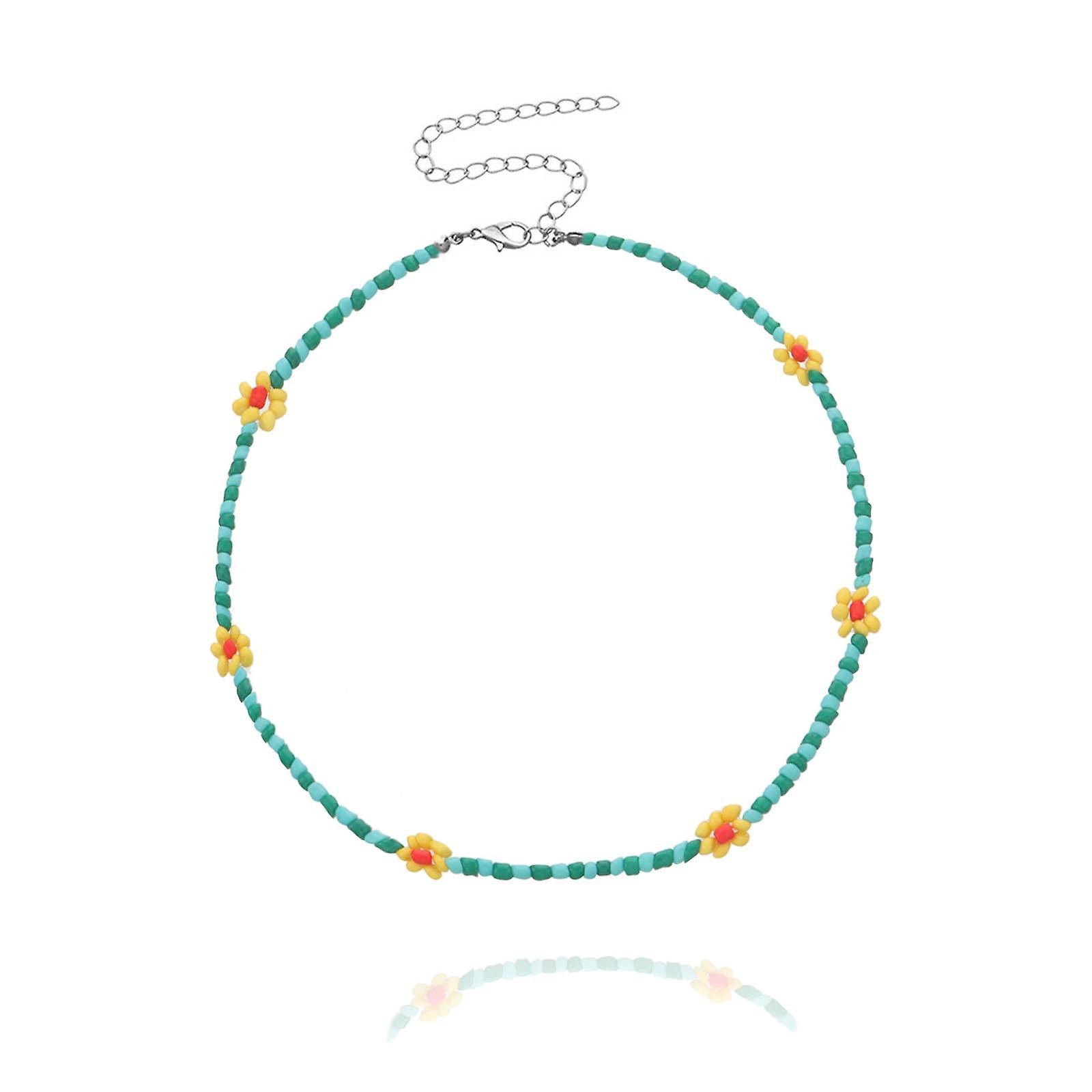 Foto 3 pulgar | Collar Huoguo Fashion Rice Beads Pearl Line Para Mujeres Y Niñas - Venta Internacional.