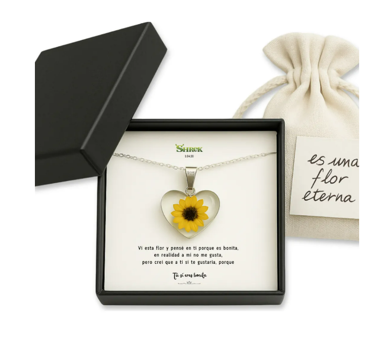Foto 1 | Joyeria De Shrek Collar Girasol Regalos Mujer Novia Nice