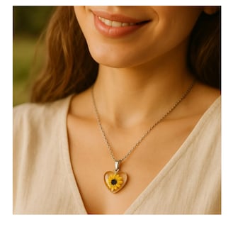 Foto 3 | Joyeria De Shrek Collar Girasol Regalos Mujer Novia Nice