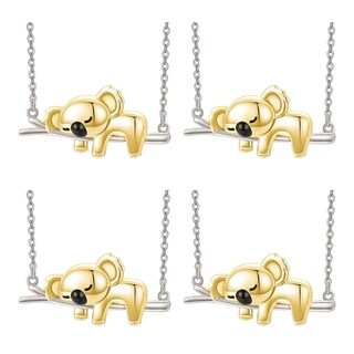 Foto 1 | Cadenas Con Dije De Koala High Monaco Mxkgd-004 4 Pzas Collar Koala/rama