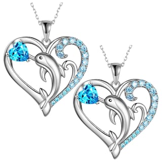 Foto 1 | Cadenas con Dije de Delfín High Monaco Mxinn-002 2 Pzas color Plata con Azul