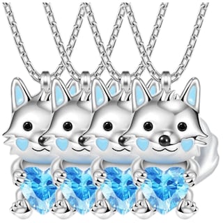 Foto 1 | Cadena con Dije de Lobo High Monaco Mxwof-004 4 Pzas color Plata con Azul