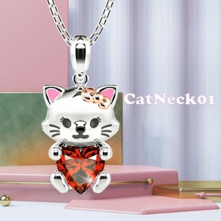 Foto 3 | Collar de Gatita con Córazon High Mónaco Mxtne-001 1 Pieza Collar Gatita/Corazón Plata/Rojo