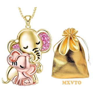Foto 3 | Cadenas De Elefante High Monaco Mxehn-001 1 Pza Collar Elefante Dorado/rosa