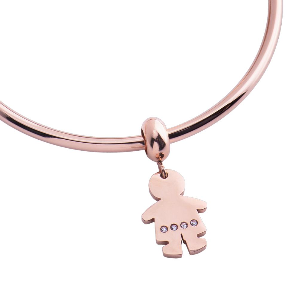 Foto 2 | Charm para Pulsera Dije de Niño Luckyly, Modelo Abby Oro Rosa