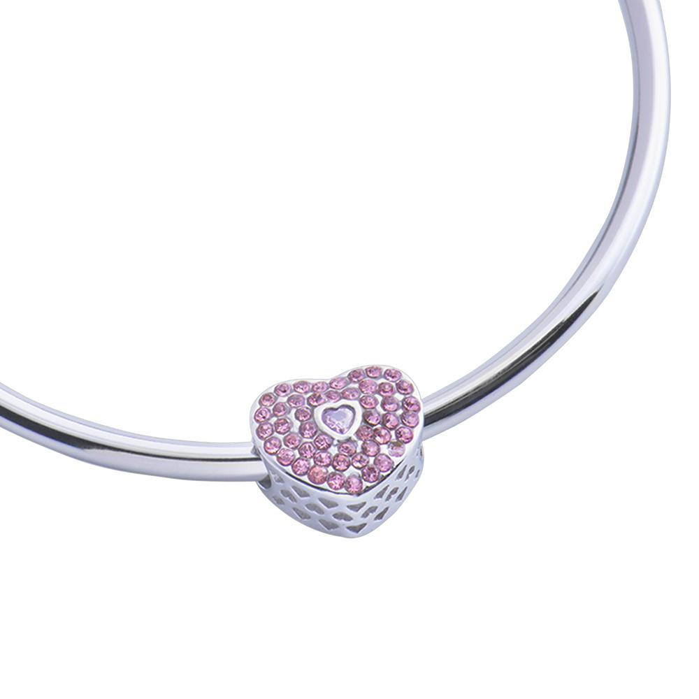 Foto 2 | Charm para Pulsera Dije de Corazón Luckyly, Modelo Lucía Plata