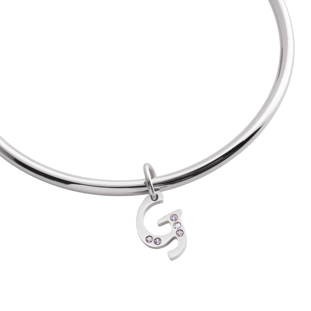 Foto 3 pulgar | Charm para Pulsera Letra G Luckyly Lizzy Plata