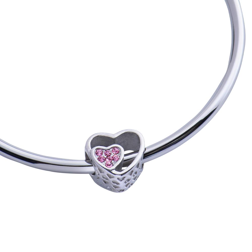 Foto 2 | Charm para Pulsera Dije de Corazón Doble Luckyly Talia