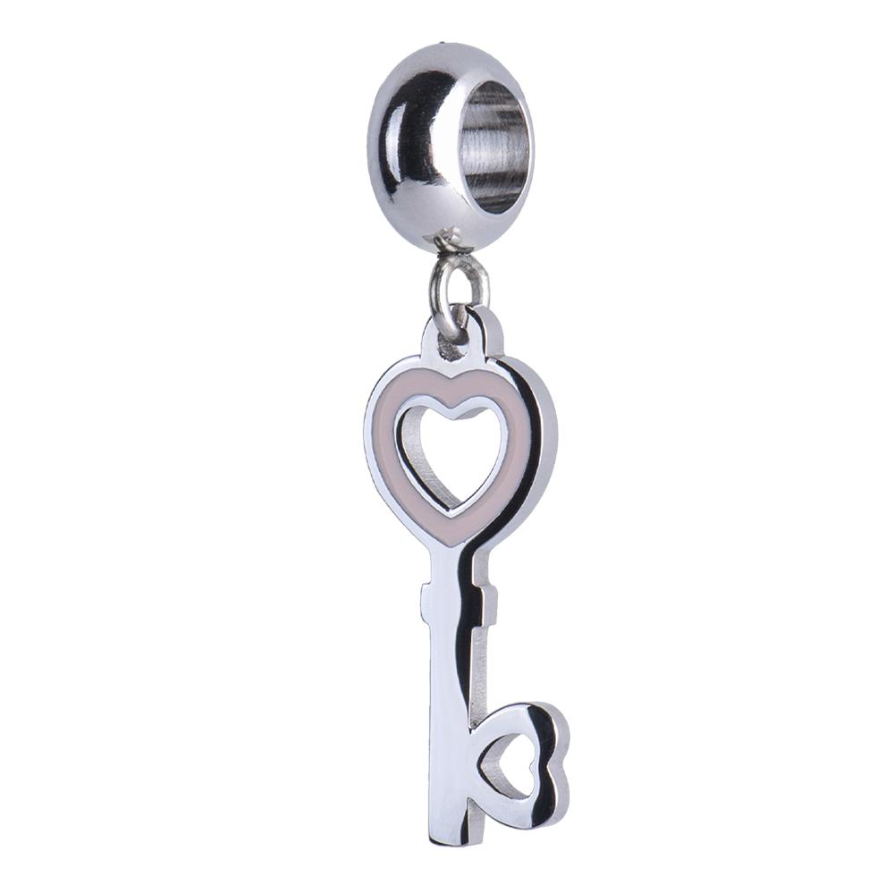 Foto 1 | Charm para Pulsera Dije de Llave Corazón Luckyly, Modelo Fiona Plata