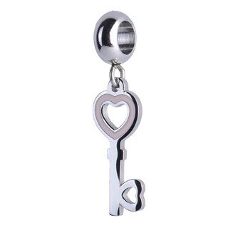 Foto 1 | Charm para Pulsera Dije de Llave Corazón Luckyly, Modelo Fiona Plata