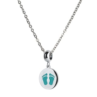 Foto 3 | Charm para Pulsera Dije de Huellitas de Bebé Niño Luckyly, Modelo Capri Plata