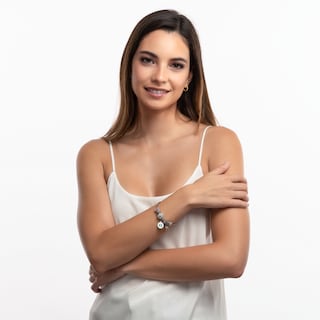 Foto 5 | Charm para Pulsera Dije de Huellitas de Bebé Niño Luckyly, Modelo Capri Plata