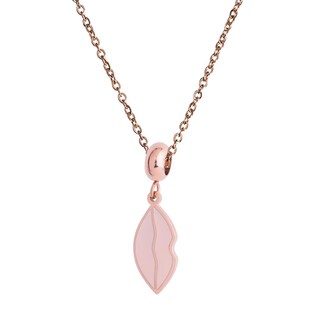 Foto 4 | Charm para Pulsera Dije de Labios tipo Beso Luckyly, Modelo Lips Oro Rosa