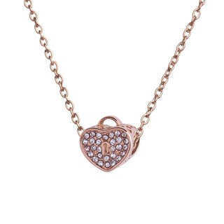 Foto 4 | Charm para Pulsera Dije de Corazón Candado Luckyly, Modelo Maca Oro Rosa