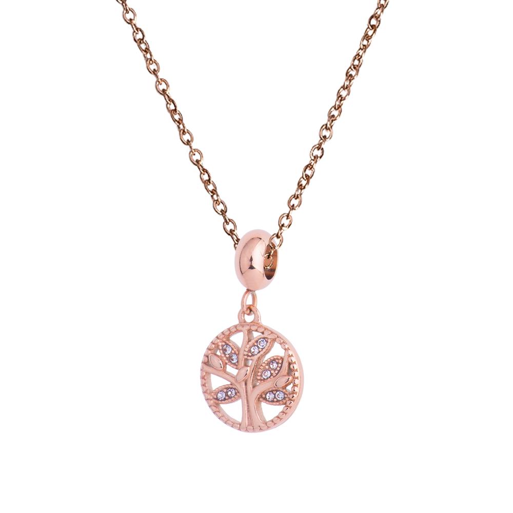 Foto 4 | Charm para Pulsera Dije de Árbol de la Vida Luckyly, Modelo Life Oro Rosa