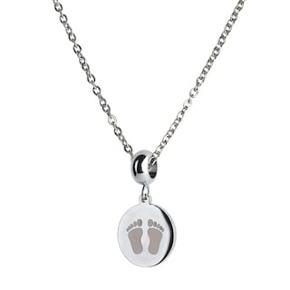 Foto 3 | Charm para Pulsera Dije de Huellitas de Bebé Niña Luckyly, Modelo Capri Plata