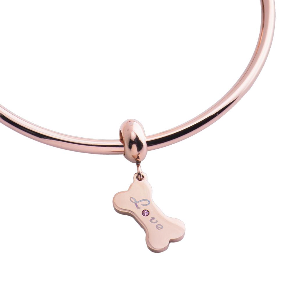 Foto 2 | Charm para Pulsera Dije de Hueso de Perro Luckyly, Modelo Fetch Oro Rosa