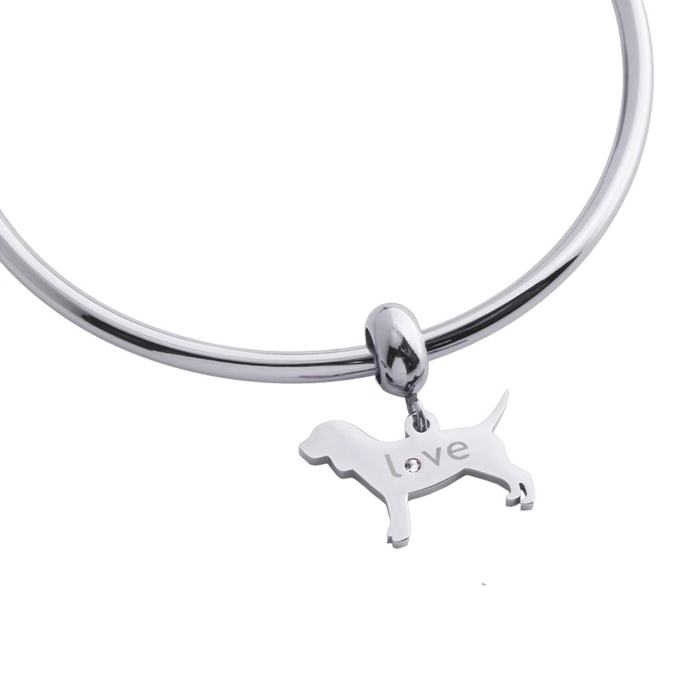 Foto 2 | Charm para Pulsera Dije de Perro Luckyly, Modelo Doggy Plata