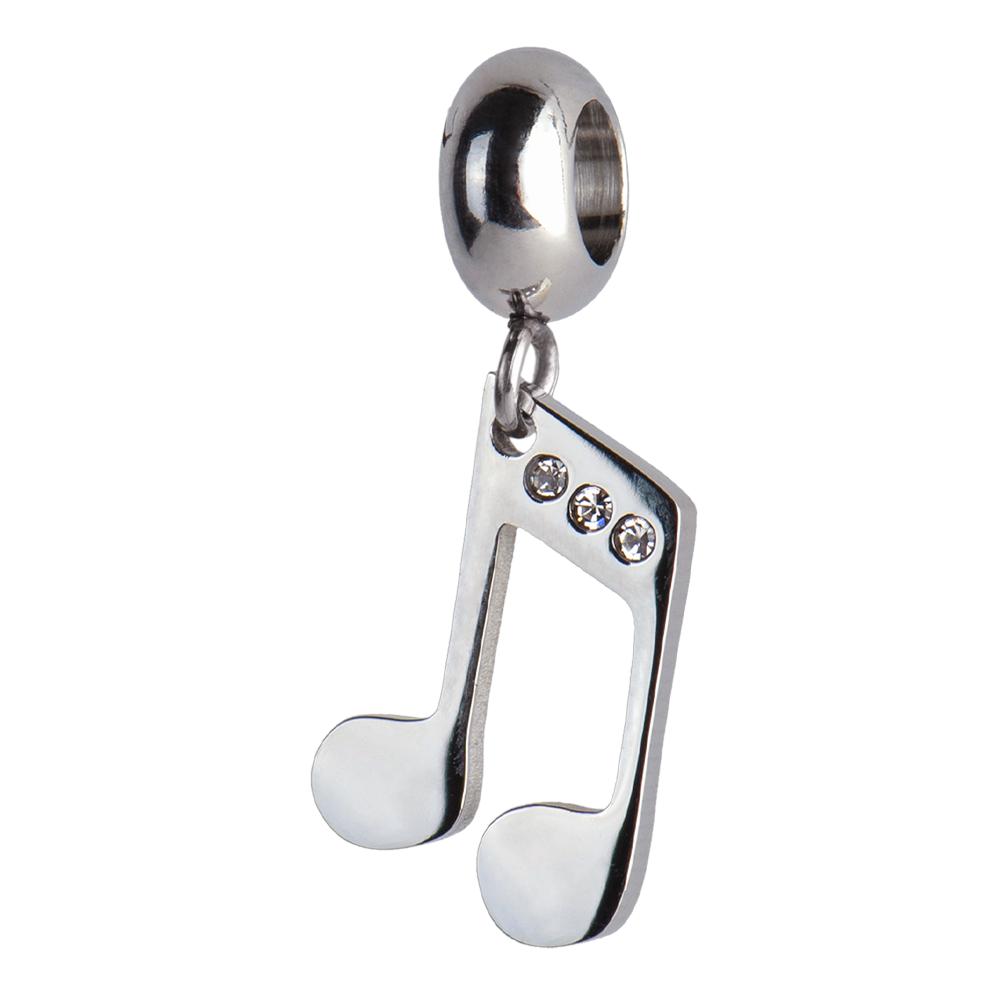 Charm para Pulsera Dije de Nota Musical Luckyly Plata