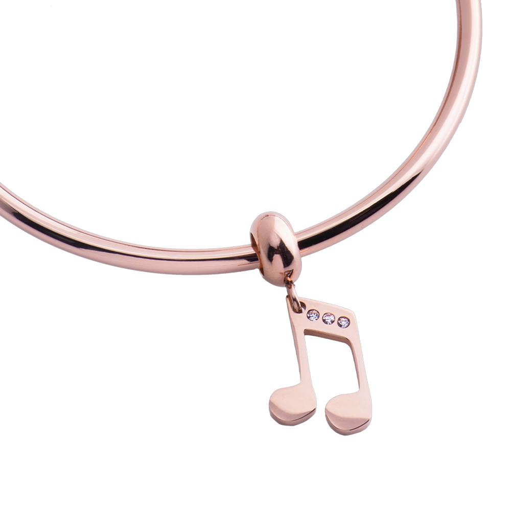 Foto 2 | Charm para Pulsera Dije de Nota Musical Luckyly, Oro Rosa