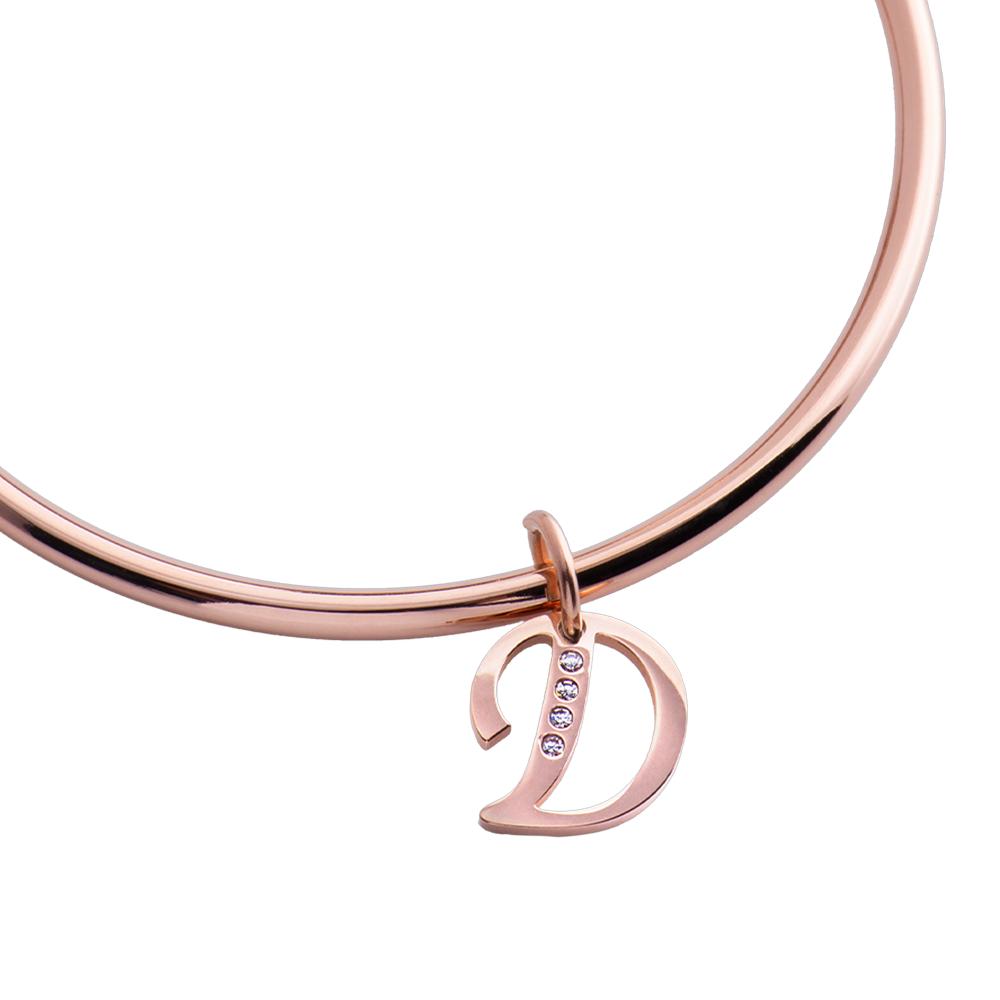 Foto 2 | Dije para Pulsera LuckyLy Lizzy Oro Rosa Letra D