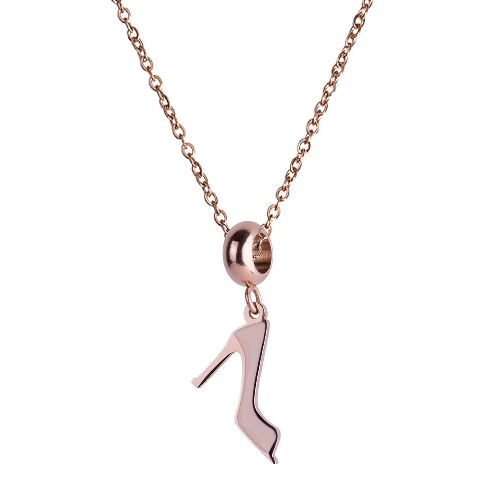 Foto 4 | Charm para Pulsera Dije de Zapatilla Rosa Luckyly, Modelo Stiletto Oro Rosa