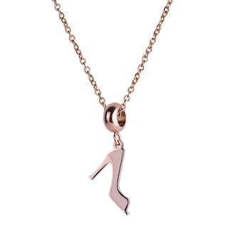 Foto 4 | Charm para Pulsera Dije de Zapatilla Rosa Luckyly, Modelo Stiletto Oro Rosa