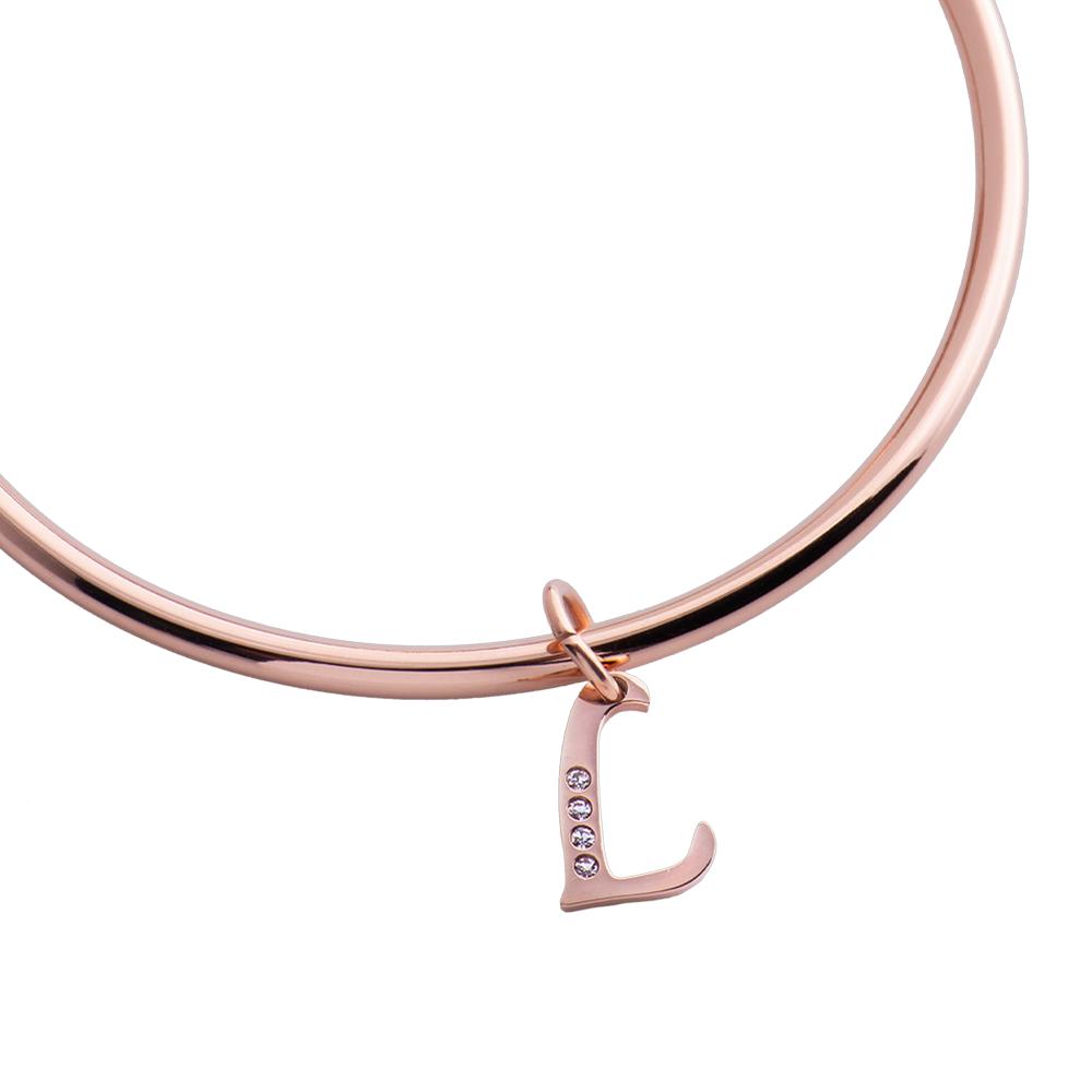 Foto 2 | Dije para Pulsera LuckyLy Lizzy Oro Rosa Letra L